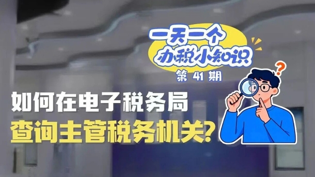 办税小知识：如何在电子税务局查询主管税务机关？