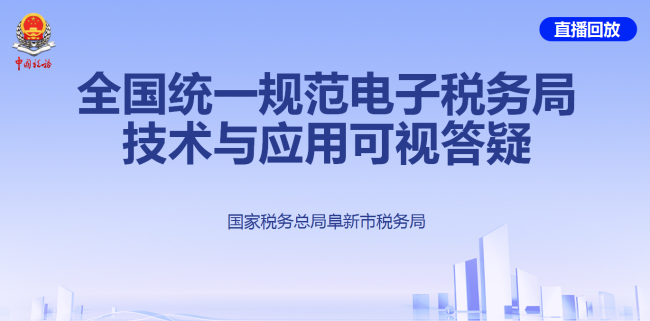 全国统一规范电子税务局技术与应用可视答疑